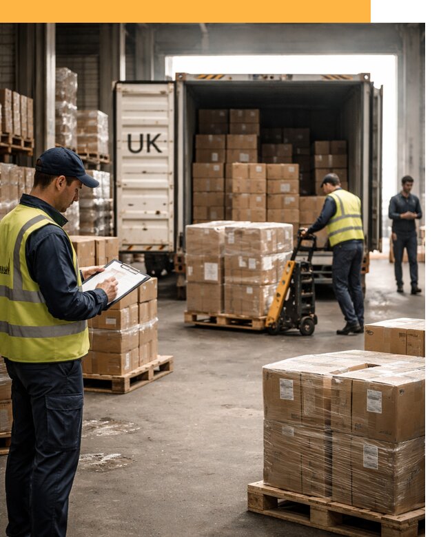 Доставка грузов из Великобритании с таможенным оформлением от 12798