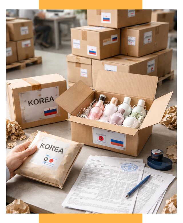 Доставка косметики из Кореи от 8702 р. под ключ | СетСервис-Снс