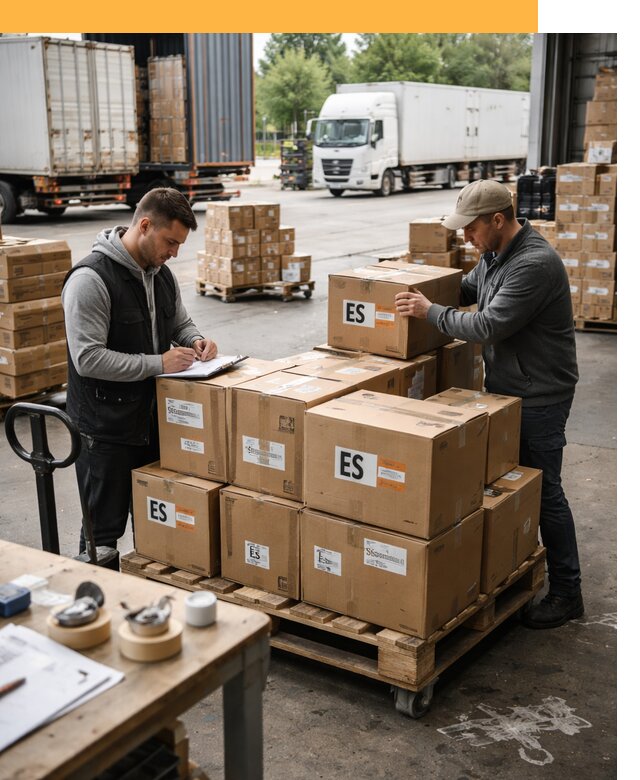 Доставка грузов в Испанию автотранспортом от 35833 руб