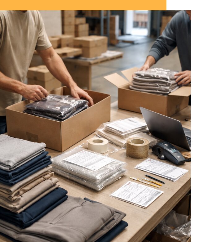 Перевозка одежды по миру от 7679 руб. с таможенным оформлением