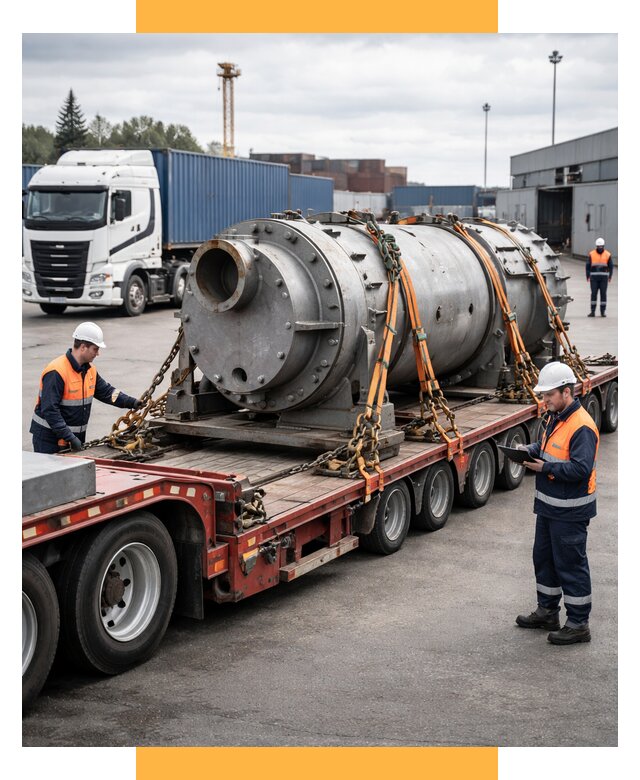 Перевозка тяжеловесных грузов под ключ от 153570 р. | СетСервис-Снс