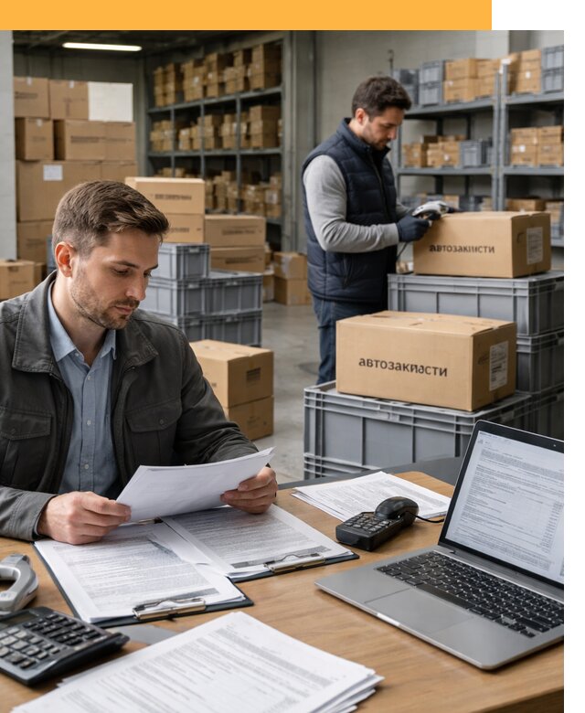 Таможенное оформление автозапчастей по выгодным тарифам от 8702