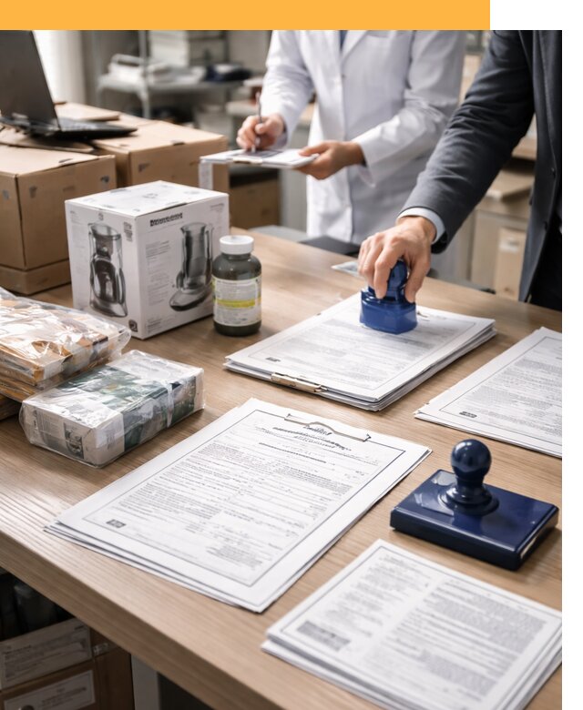 Сертификация импортных товаров от 12286 с таможенным сопровождением