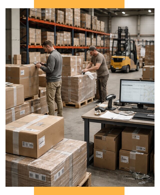 Склад консолидации в Европе от 6655 р., услуги СетСервис-Снс